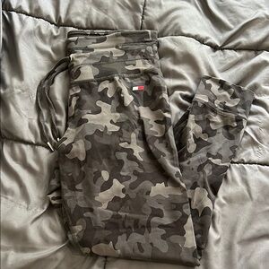 Tommy Hilfiger Camouflage Joggers - Black and Gray